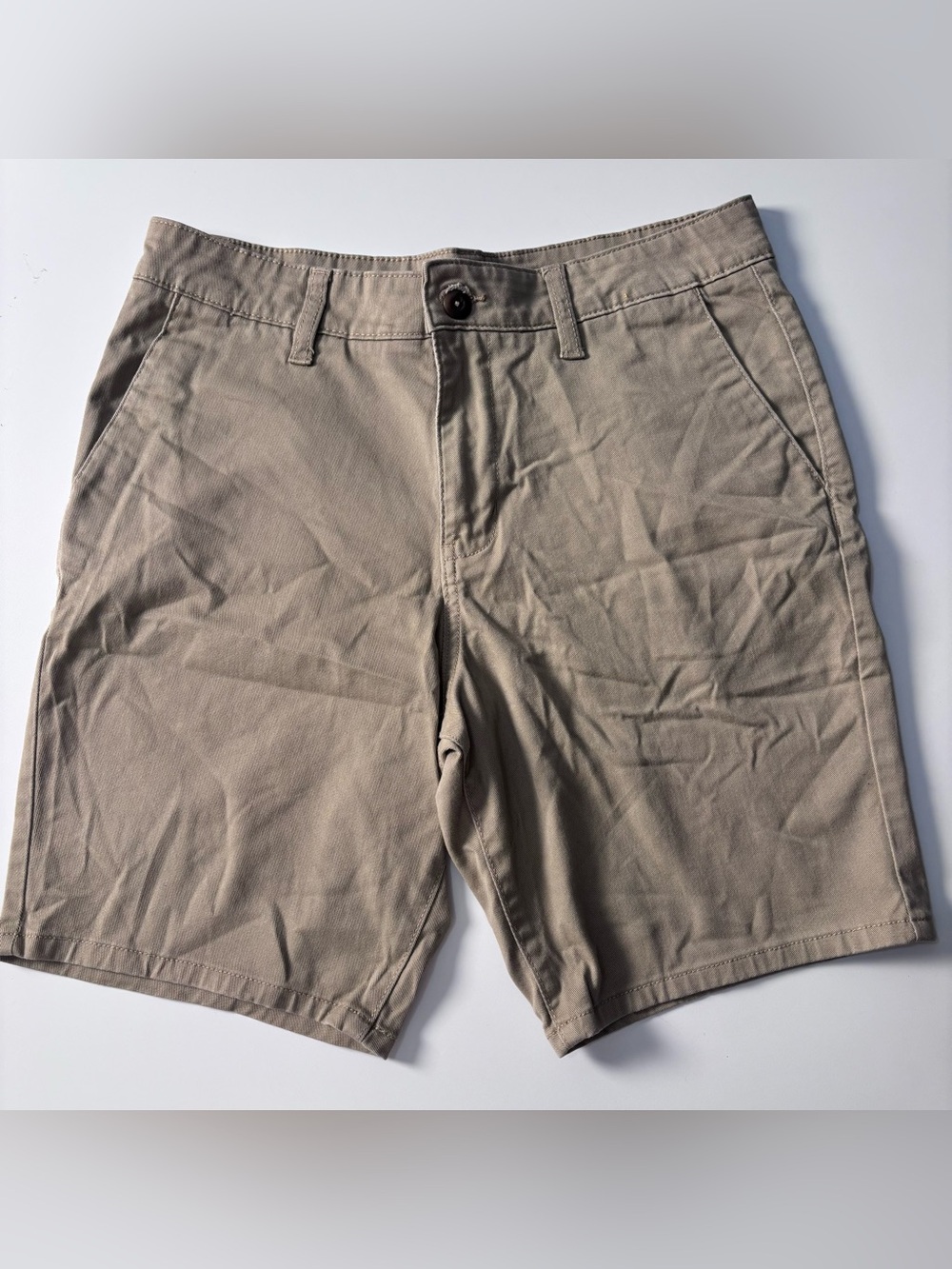 RSQ Men's Flat Front Shorts - Taupe